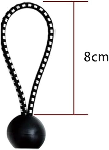 20pcs 3.15Inch Ball Bungee Cords Bungee Tie Down with Elastic String Replacement for Blinds,Tents,Tarp,Black and White in Kuwait