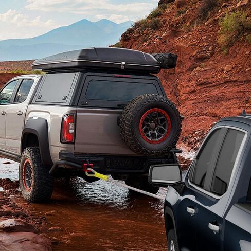 حبل سحب حركي مقاس 1 × 30 بوصة (48,500 رطل) مع 2 من الأغلال الناعمة (56,000 رطل)، مجموعة أشرطة سحب للطرق الوعرة شديدة التحمل لسيارات الدفع الرباعي UTV ATV شاحنة جيب للطرق الوعرة in Kuwait