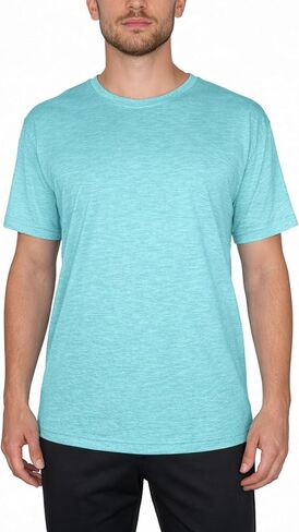 Galaxy by Harvic Men's Moisture Wicking Performance Short Sleeve Active Tee (3-Pack) in Kuwait