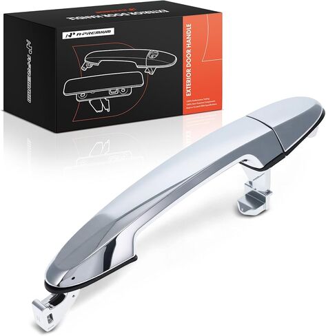 A-Premium Front Right Passenger Side Exterior Door Handle Compatible with Hyundai Santa Fe 2007-2012, Silver in Saudi Arabia