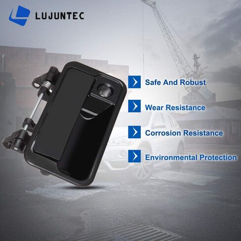 LUJUNTEC Exterior Door Handle Front Driver Side Replacement for1989-1994 for Geo Metro for Pontiac Firefly for Suzuki Swift Smooth Black in Saudi Arabia