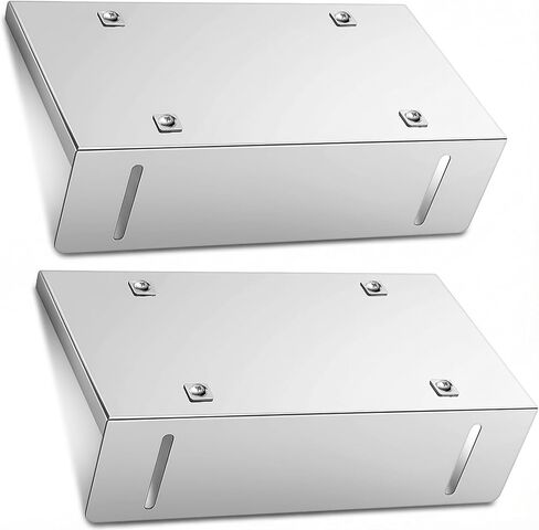 2 Pack Stainless Steel License Plate Frames, Flange Mount 1 Plate License Plates Frames for Car Bumper Wherever Needed Boxed in Design Includes Installation Accessories Auto Parts in Kuwait