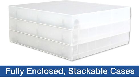 Unikeep 3 Ring Binder - Clear - Case View Binder - 1.5 Inch Spine - Metal Rings - with Clear Outer Overlay - 3 Pack of Binders in Kuwait