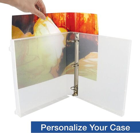 Unikeep 3 Ring Binder - Clear - Case View Binder - 1.5 Inch Spine - Metal Rings - with Clear Outer Overlay - 3 Pack of Binders in Kuwait