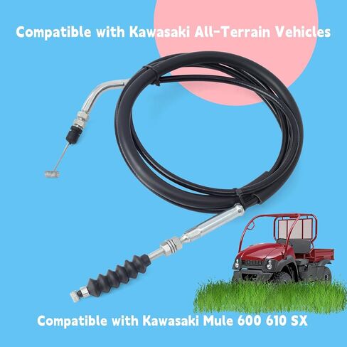 540120127 Throttle Cable Compatible with Kawasaki Mule 600 610 SX All-Terrain Vehicle 4X4, Drive Shift Control Cable Replace 540120702 54012-0127 54012-0702 in Kuwait