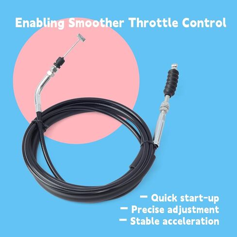 540120127 Throttle Cable Compatible with Kawasaki Mule 600 610 SX All-Terrain Vehicle 4X4, Drive Shift Control Cable Replace 540120702 54012-0127 54012-0702 in Kuwait