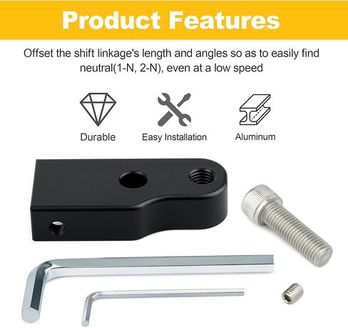 Neutral Gear Shift Assist Shifter Rod Lever Extension Bracket Kit for Harley-Davidson Softail FXS FLS 2000-2017 Touring 1999-2016 Twin Cam Black in Saudi Arabia