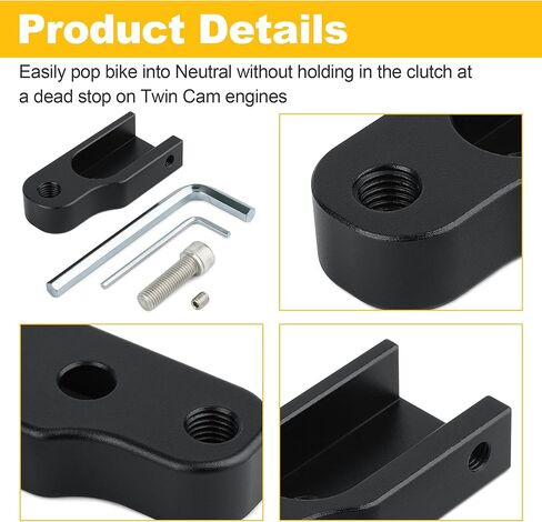 Neutral Gear Shift Assist Shifter Rod Lever Extension Bracket Kit for Harley-Davidson Softail FXS FLS 2000-2017 Touring 1999-2016 Twin Cam Black in Saudi Arabia