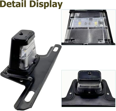 LED License Plate Light License Plate Holder Black Universal Waterproof 12V DC License Plate Light for Trailer Truck RV Boat UTV ATV in Kuwait