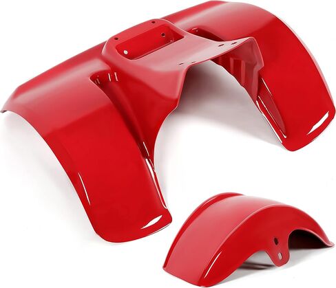 2PCS Red Front & Rear ATV Fender Kit Compatible with 1978-1985 Honda ATC70 Mudguard Mud Flaps Fender Protector in Saudi Arabia