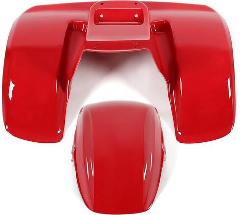 2PCS Red Front & Rear ATV Fender Kit Compatible with 1978-1985 Honda ATC70 Mudguard Mud Flaps Fender Protector in Saudi Arabia
