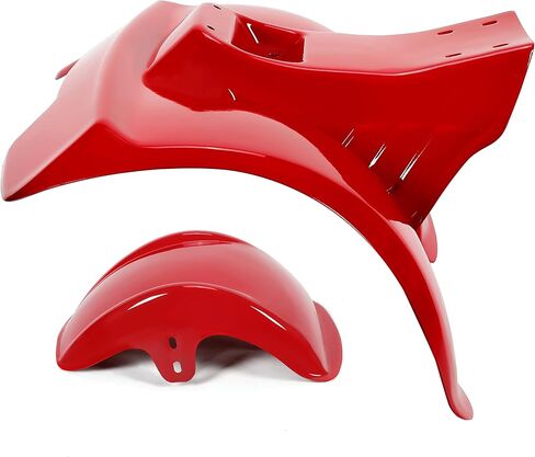 2PCS Red Front & Rear ATV Fender Kit Compatible with 1978-1985 Honda ATC70 Mudguard Mud Flaps Fender Protector in Saudi Arabia