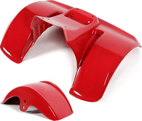 2PCS Red Front & Rear ATV Fender Kit Compatible with 1978-1985 Honda ATC70 Mudguard Mud Flaps Fender Protector in Saudi Arabia