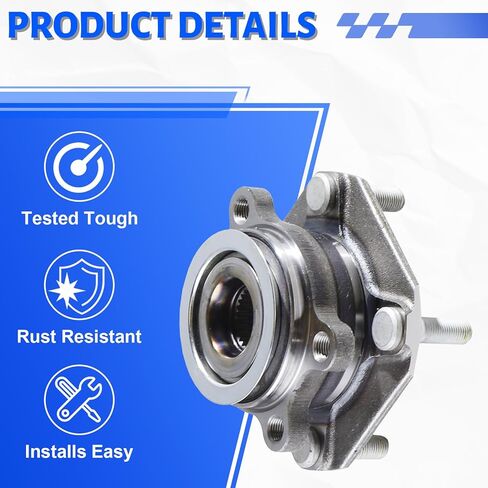 2 x 513297 Front Wheel Bearing Hub Assembly with 4 Lug Compatible with Nissan Sentra 2007-2012(Front; 2.0L Only) in Kuwait