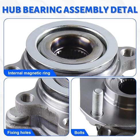 2 x 513297 Front Wheel Bearing Hub Assembly with 4 Lug Compatible with Nissan Sentra 2007-2012(Front; 2.0L Only) in Kuwait