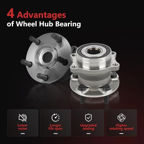HYR 512401 قطعتان من مجموعة محور العجلة الخلفية تناسب 2017-2023 Toyota 86 GR86، 2009-2021 Subaru WRX STI Outback Legacy Impreza Forester Crosstrek BRZ، 2013-2016 Scion FR-S، 5 العروات مع ABS in Kuwait