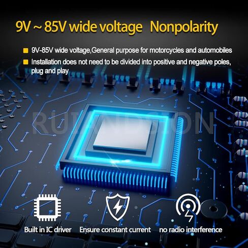 Ruiandsion H4 LED مصباح دراجة نارية الأبيض تيار مستمر/التيار المتناوب 9-85 فولت مرحبا/لو شعاع LED لمبة استبدال للدراجات النارية مصباح سيارة الضباب الخفيف in Kuwait