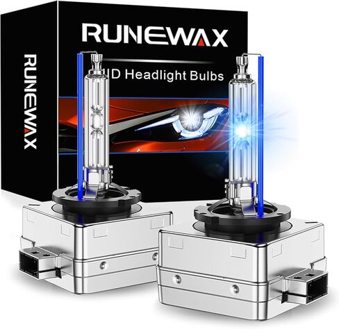 D3S Xenon Bulbs for Ford F150 2013 2014 FX2 FX4 King Ranch Limited Platinum SVT Raptor HID Projector Headlights, 8000K Blue White Reaplcement 7L7Z-13N021-A 4300K D3SC1, 2-Pack in Kuwait