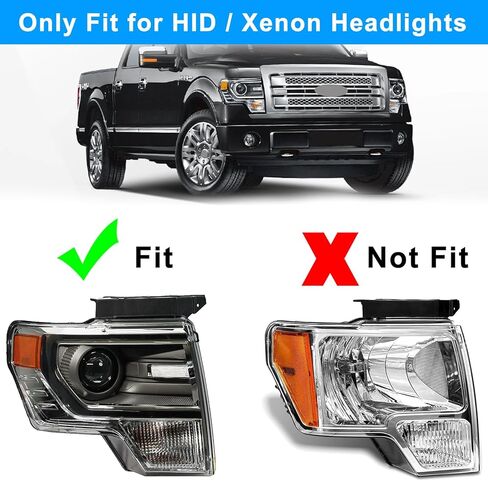 D3S Xenon Bulbs for Ford F150 2013 2014 FX2 FX4 King Ranch Limited Platinum SVT Raptor HID Projector Headlights, 8000K Blue White Reaplcement 7L7Z-13N021-A 4300K D3SC1, 2-Pack in Kuwait