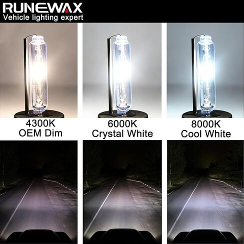 D3S Xenon Bulbs for Ford F150 2013 2014 FX2 FX4 King Ranch Limited Platinum SVT Raptor HID Projector Headlights, 8000K Blue White Reaplcement 7L7Z-13N021-A 4300K D3SC1, 2-Pack in Kuwait