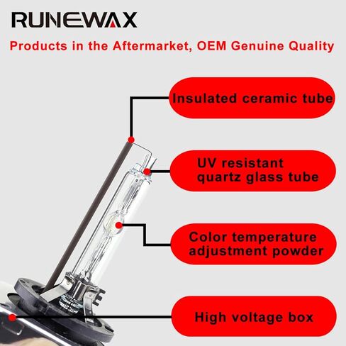 D3S Xenon Bulbs for Ford F150 2013 2014 FX2 FX4 King Ranch Limited Platinum SVT Raptor HID Projector Headlights, 8000K Blue White Reaplcement 7L7Z-13N021-A 4300K D3SC1, 2-Pack in Kuwait