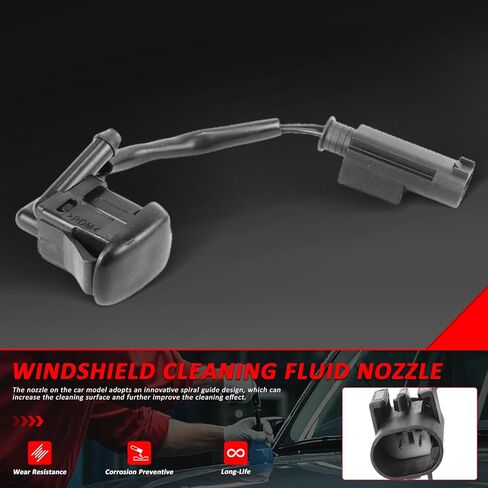 2 PCS Windshield Washer Nozzle for BMW 5 Series E39 520d 520i 523i 525d 525tds 528i 530d 535i 540i M5 1995-2004 Replace# 61668361042 BF0114200036 15SKV314 887503801 12170885 EDSBM059 in Saudi Arabia