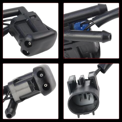 2 PCS Windshield Washer Nozzle for BMW 5 Series E39 520d 520i 523i 525d 525tds 528i 530d 535i 540i M5 1995-2004 Replace# 61668361042 BF0114200036 15SKV314 887503801 12170885 EDSBM059 in Saudi Arabia
