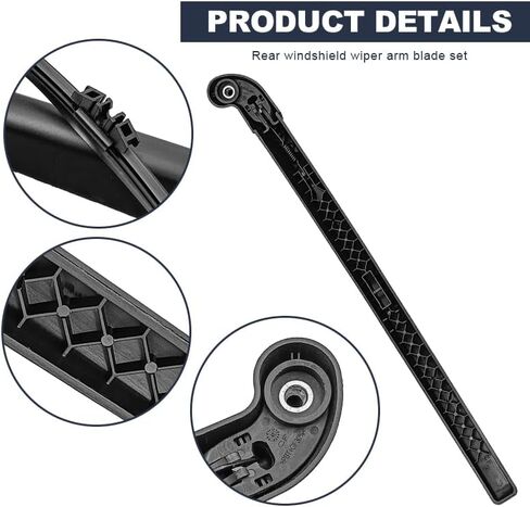 Rear Windshield Wiper Arm Blade Set Compatible with BMVV X7 G07 SUV 2019 2020 2021 2022 2023 2024 Style Back Wiper Kits Accessories Parts in Saudi Arabia