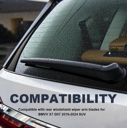 Rear Windshield Wiper Arm Blade Set Compatible with BMVV X7 G07 SUV 2019 2020 2021 2022 2023 2024 Style Back Wiper Kits Accessories Parts in Saudi Arabia