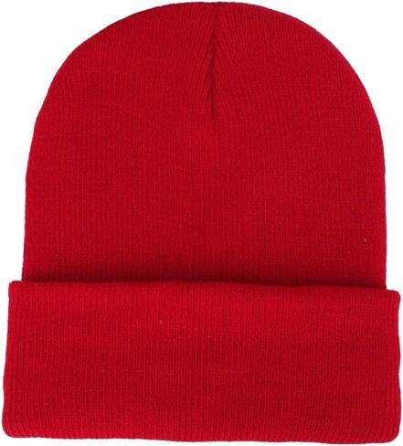 Double-Layer Unisex Winter Knit Beanie, Elastic Soft Warm Ski Skull Cap, for Men Women ﻿ in Saudi Arabia