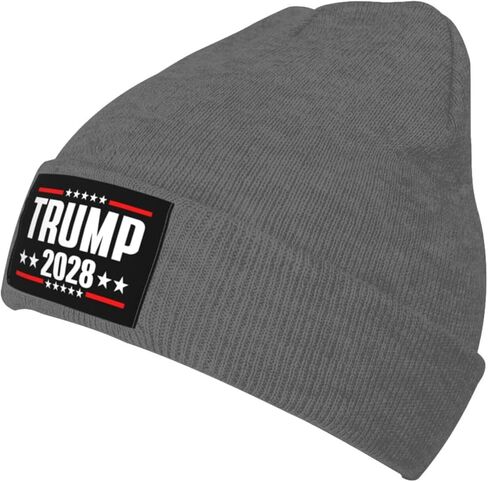 President 2028 Election Warm Beanie Winter Hat – Soft Skull Cap – Unisex Cozy Knit Hats,Black in Saudi Arabia