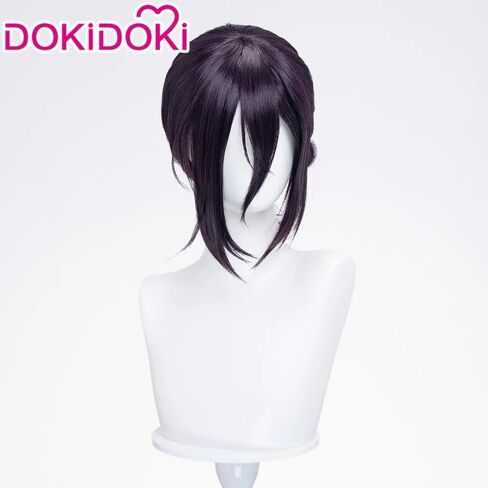 KIRA KIRA Anime Cosplay Wig Women 35cm Deep Purple Ponytail Wig for Halloween in Saudi Arabia