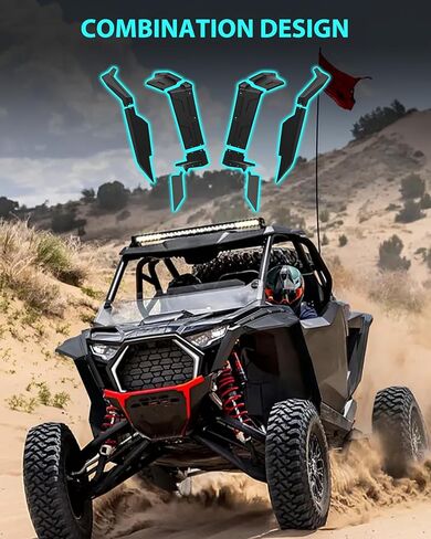 Fender Flares for Polaris RZR PRO XP XP4/R R4/S S4 2025+ Accessories, Front & Rear Full Coverage Mud Flaps Mud Guards Splash Guards, Replace #2890407 in Saudi Arabia