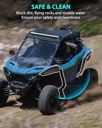 Fender Flares for Polaris RZR PRO XP XP4/R R4/S S4 2025+ Accessories, Front & Rear Full Coverage Mud Flaps Mud Guards Splash Guards, Replace #2890407 in Saudi Arabia