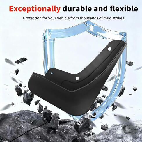 No Drill Mud Flaps for 2023-2026 kia Sportage SUV, Heavy Duty Front & Rear All Weather Splash Guards Set for LX/EX/X-Line/SX/Prestige/X-Pro Prestige/Hybrid Models, OEM-Style Textured Black Mud Guards in Saudi Arabia