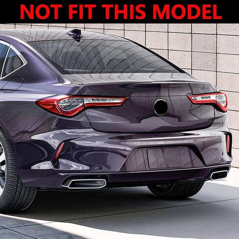CHIESMA Rear Spoiler Fit for Honda Acura TLX 2015-2023, Carbon Fiber Style ABS Painted Lid Kit Performance Rear Trunk Spoiler Splitter Rear Wing in Kuwait