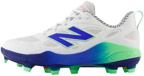 New Balance Women's Velov4 Molded Fastpitch Softball Cleats White/Navy Medium 7 in Saudi Arabia
