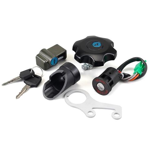 Motorcycle Ignition Switch Lock Set w/Keys - Ignition,Gas Cap & Helmet Lock for Suzuki DRZ400S 2000-2024 /Suzuki DRZ400SM 2005-2024 in Saudi Arabia