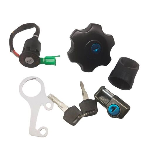 Motorcycle Ignition Switch Lock Set w/Keys - Ignition,Gas Cap & Helmet Lock for Suzuki DRZ400S 2000-2024 /Suzuki DRZ400SM 2005-2024 in Saudi Arabia