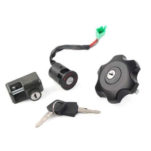 Motorcycle Ignition Switch Lock Set w/Keys - Ignition,Gas Cap & Helmet Lock for Suzuki DRZ400S 2000-2024 /Suzuki DRZ400SM 2005-2024 in Saudi Arabia