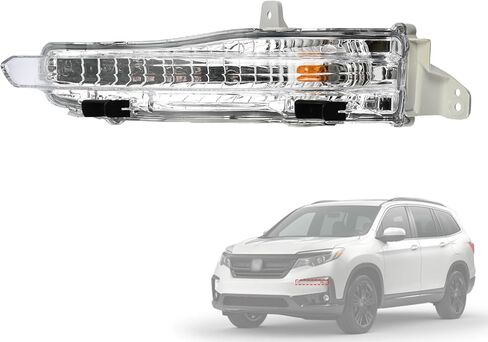 A Pair Turn Signal Light 33350-TG7-A21 33300-TG7-A21 Compatible with Honda Pilot 2019 2020 2021 Front Bumper Signal Lamp Clear Lens w/Amber Bulbs |Replace HO2530133 HO2531133 in Saudi Arabia