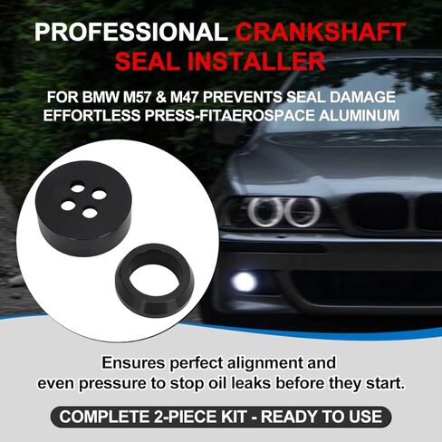 أداة تثبيت ختم العمود المرفقي الأمامي من Motoparty لسيارة BMW M57 M47، مجموعة ألومنيوم مكونة من قطعتين in Kuwait