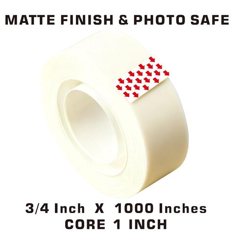 Invisible Tape Matte Finish Transparent Clear Home Office Supplies Tape Refills for Scotch Tape Dispenser Refill Value Pack 8 Rolls of Tape 3/4 x 1299 Inches 39 YD 19mm x 33m (8) in Kuwait