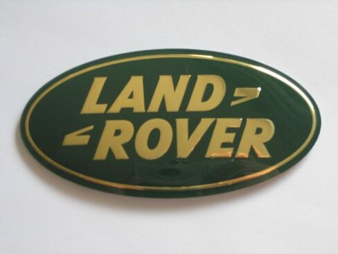 OEM Land Rover Green & Gold Front Grille Emblem Badge in Saudi Arabia