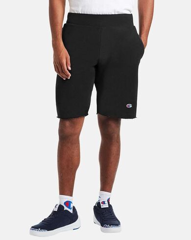 Champion Mens Reverse Weave Shorts, 2XL, Black in Saudi Arabia