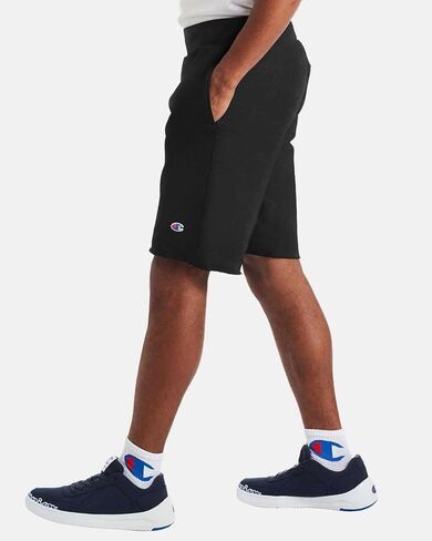Champion Mens Reverse Weave Shorts, 2XL, Black in Saudi Arabia