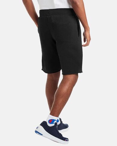 Champion Mens Reverse Weave Shorts, 2XL, Black in Saudi Arabia