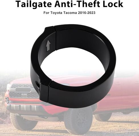 Areyourshop Tailgate Security Device Truck Bed Tailgate Anti-Theft Lock Gate Device fit for Toyota Tacoma 2016-2023, Black CNC Aluminum in Saudi Arabia