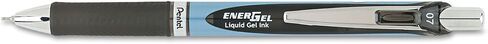 قلم جل سائل قابل للسحب من Pentel BLN77A EnerGel RTX، .7 مم، إبرة، أسود/رمادي Brl، حبر أسود in Saudi Arabia