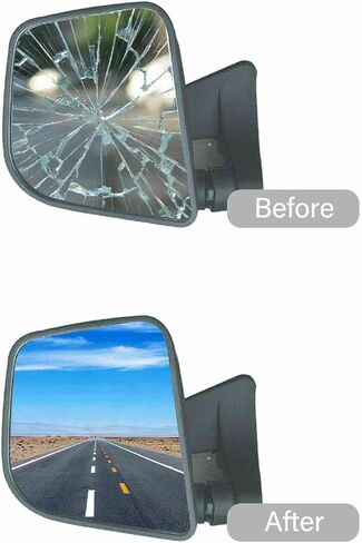 ReYee Side Mirror Glass fit for 2006-2020 Dodge Sprinter 2500 3500 Freightliner Sprinter 2500 3500 Mercedes-Benz Sprinter 1500 2500 3500 Driver Left Side Convex Adhesive in Kuwait